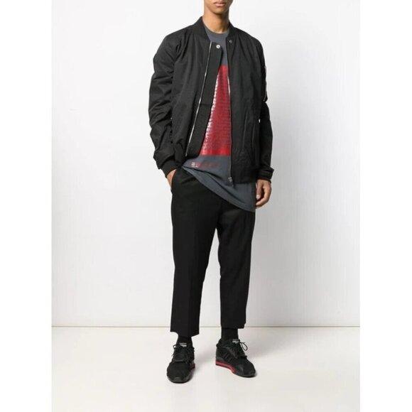 Rick Owens DRKSHDW Graphic Trauma Slogan Print T-Shirt Size S Mens D/U 19 $335 - Picture 3 of 14